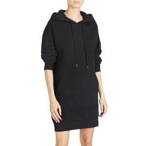 BURBERRY EUC Cardeiver Jersey Sweatshirt Dress In Black Sz XL Quiet Luxury